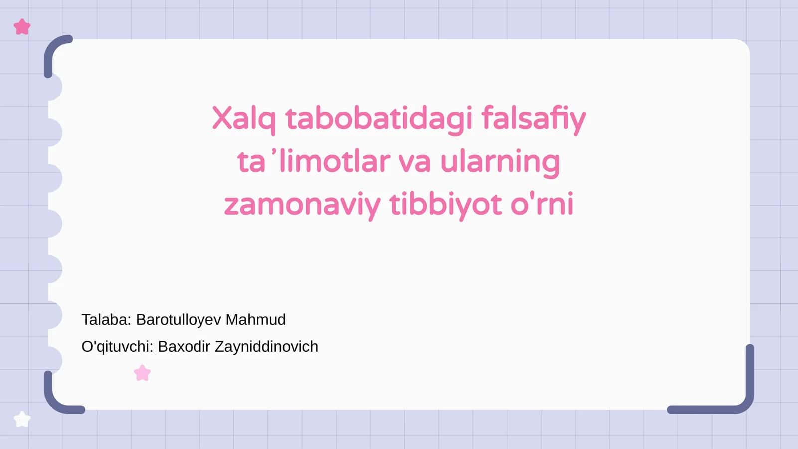 Xalq tabobatidagi falsafiy taʼlimotlar va ularning zamonaviy tibbiyot o'rni