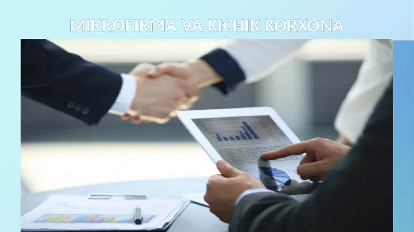 Kichik Tadbirkorlik Subyektlari