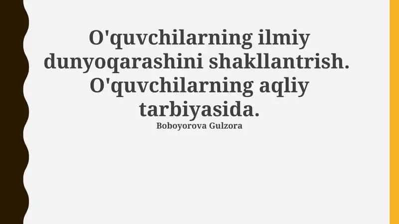 Ilmiy dunyoqarash