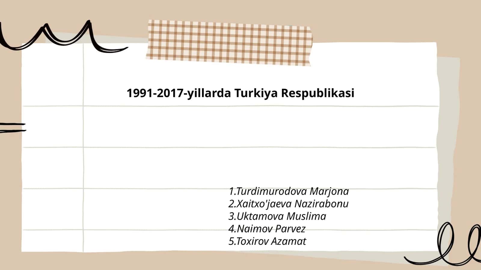 1991-2017-yillarda Turkiya Respublikasi