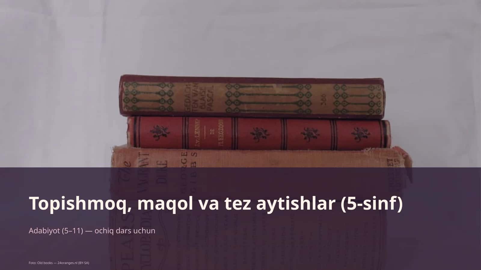 Topishmoq, maqol va tez aytishlar (5-sinf)