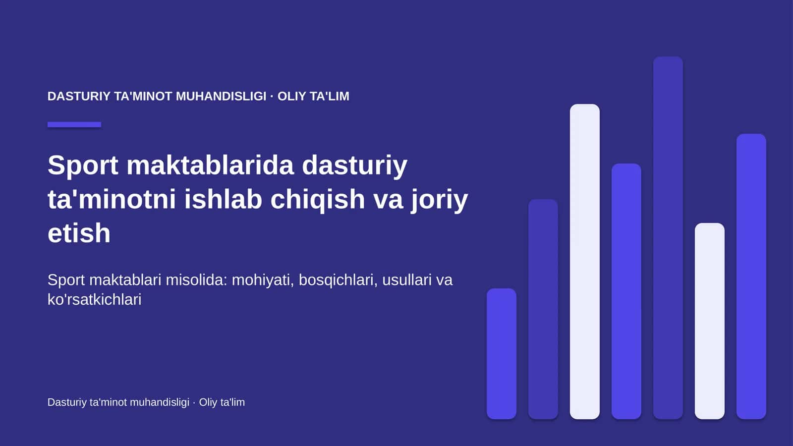 sport maktablarida dasturiy ta'minotni ishlab chiqish va joriy etish 2381