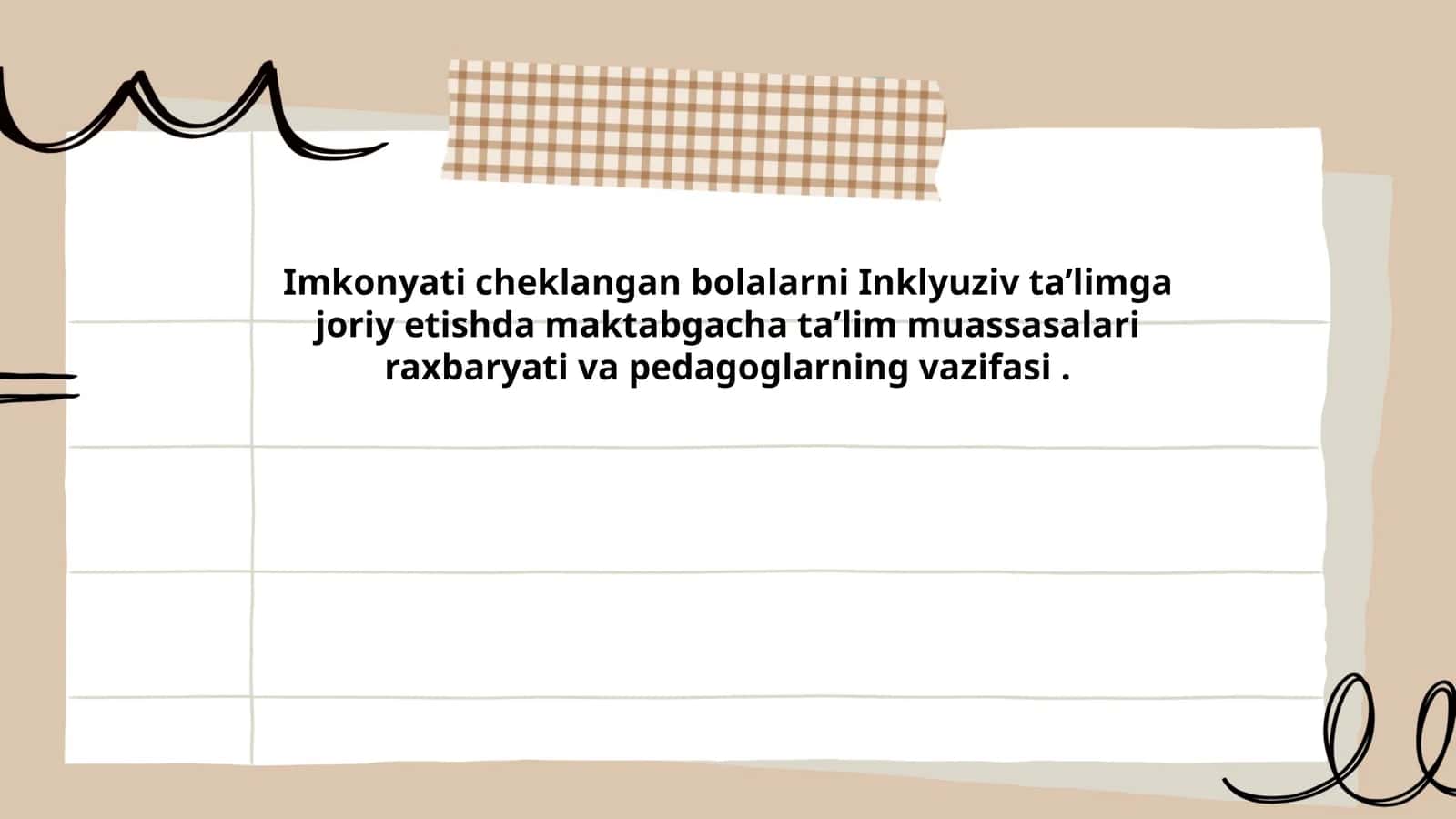 Imkonyati cheklangan bolalarning ta’lim huquqi