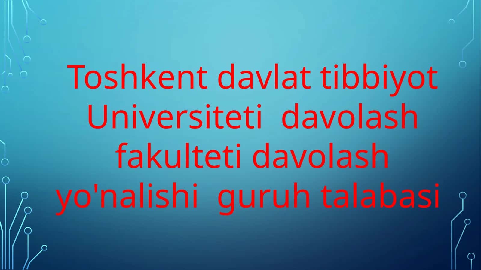 Biofizika - Biologik to'qimalar va qattiq jismlarning zichligini aniqlash (12 slayd PPT)