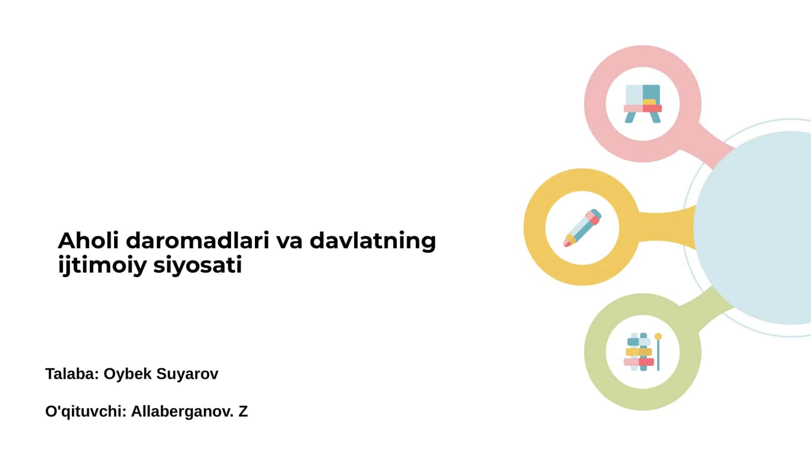 Aholi daromadlari va davlatning ijtimoiy siyosati