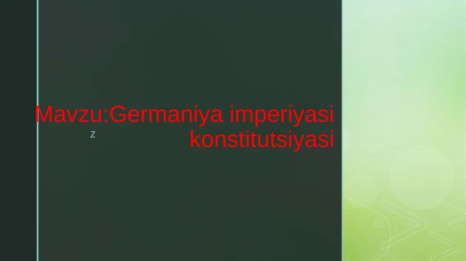 Germaniya imperiyasi konstitutsiyasi
