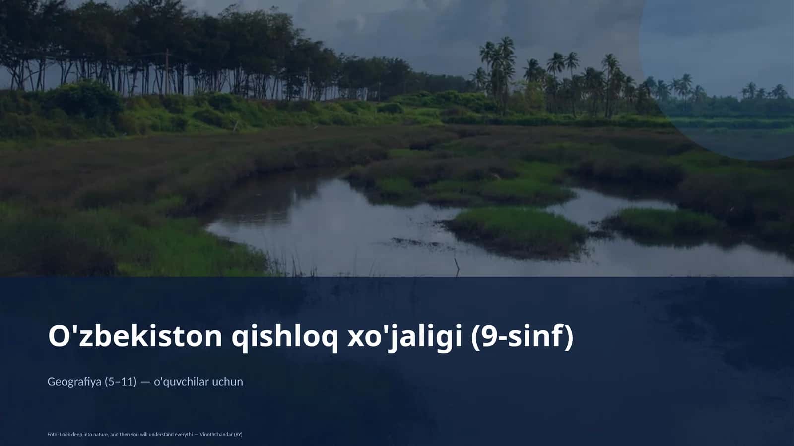 O'zbekiston qishloq xo'jaligi (9-sinf)