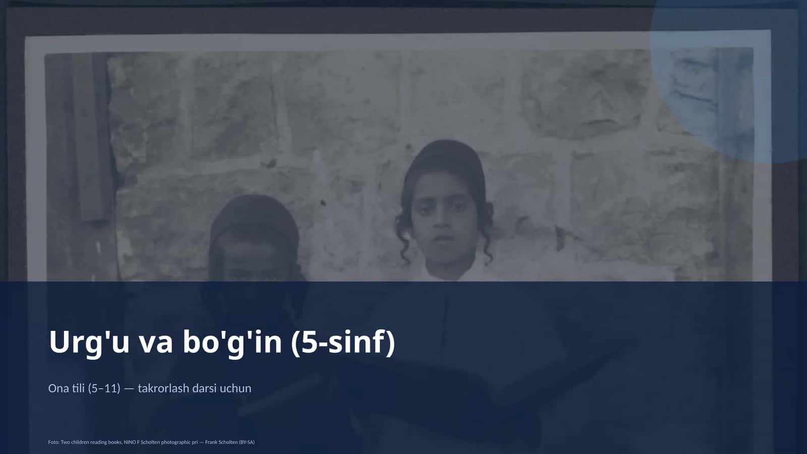 Urg'u va bo'g'in (5-sinf)