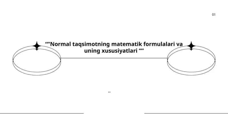 Normal taqsimotning matematik formulalari va uning xususiyatlari