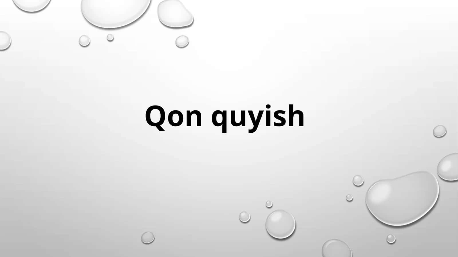 Qon quyish