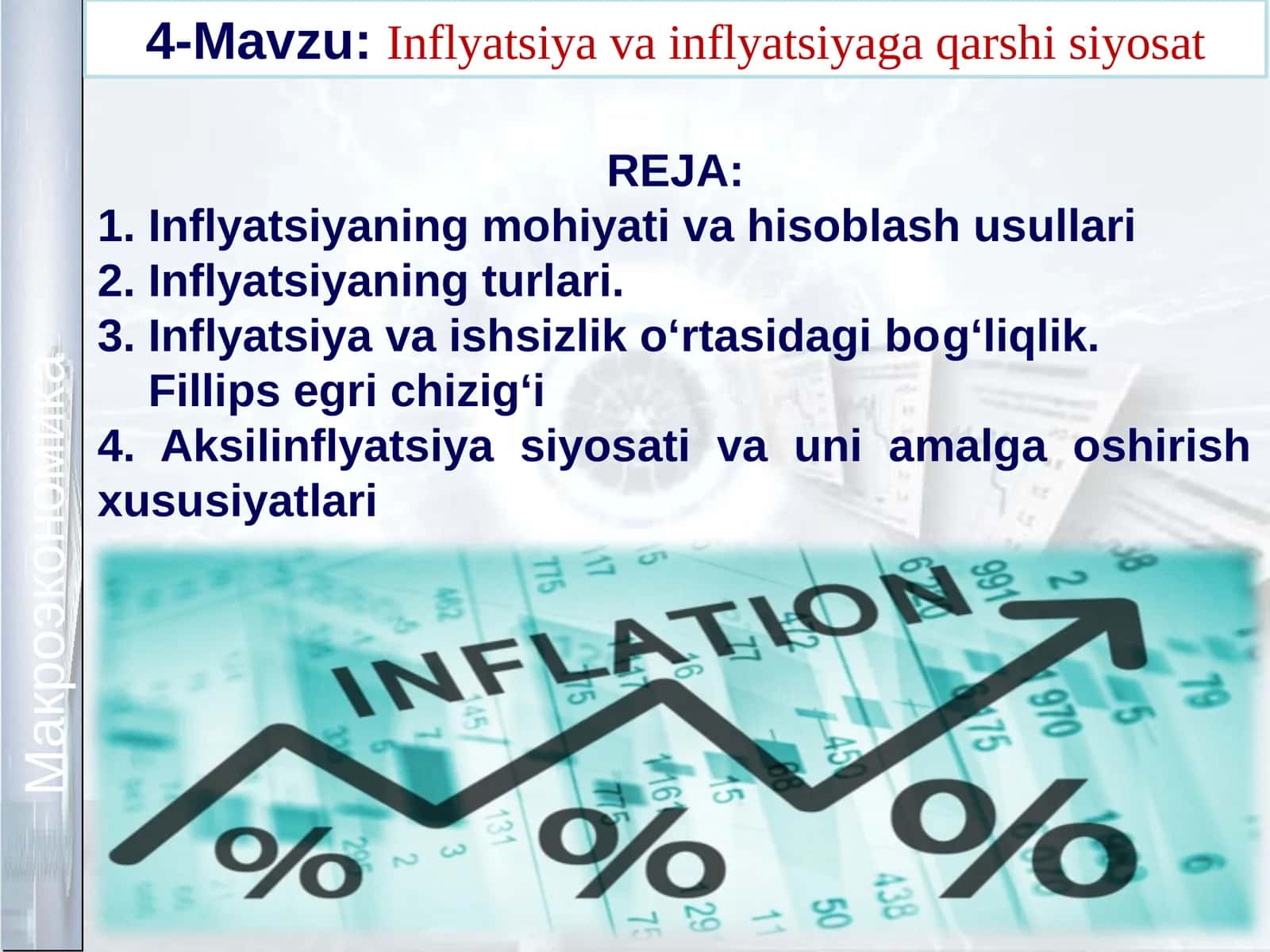 Inflyatsiya va inflyatsiyagaqarshisiyosat