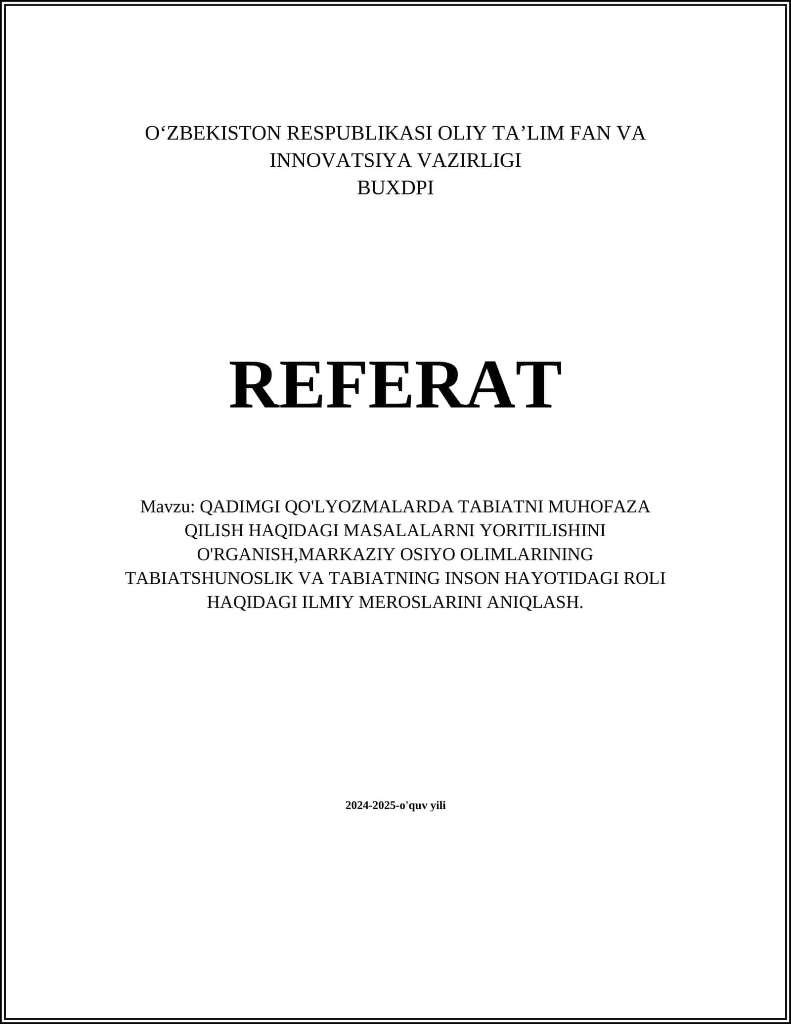 Qadimgi Qo'lyozmalar