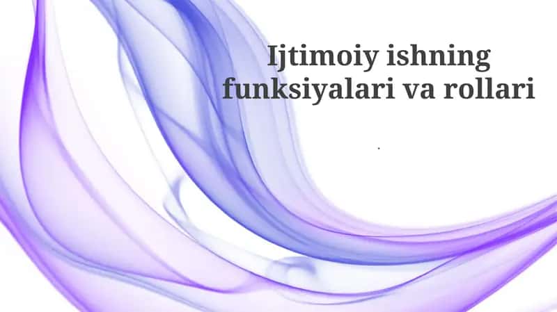 Guruh va Jamoalar bilan Ijtimoiy Ish