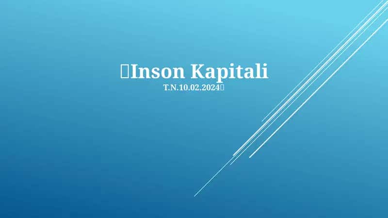 Inson Kapitali