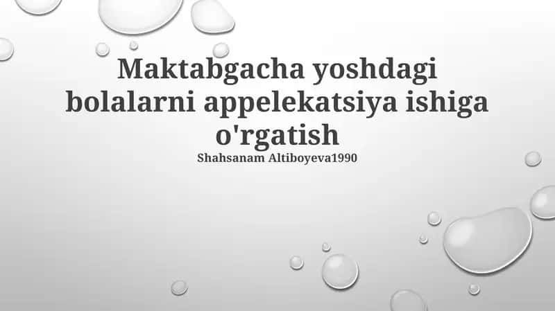 Appliqué Sarguzashtlari