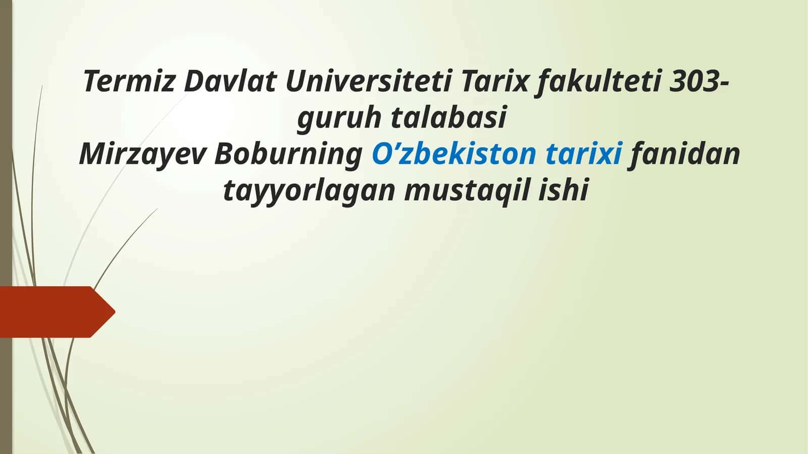 Paxta ishi O’zbek ishi