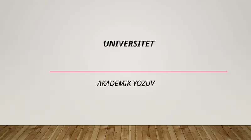 Akademik yozuv