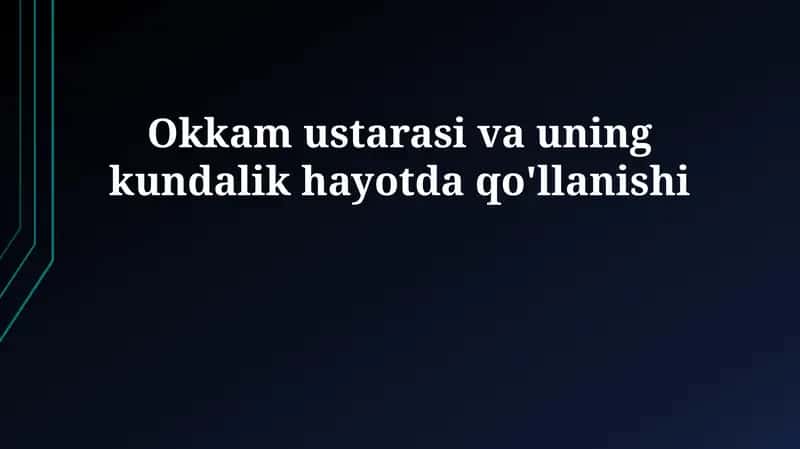 Okkam ustara
