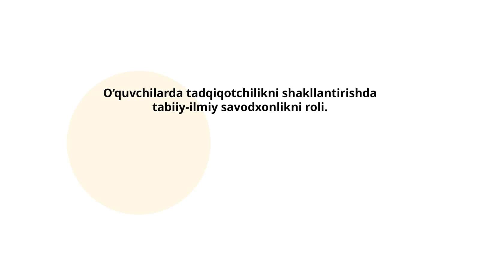 Tabiiy-ilmiy savodxonlik nima?