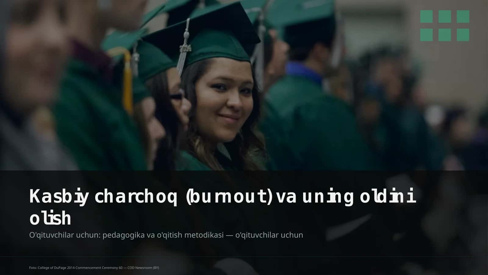 Kasbiy charchoq (burnout) va uning oldini olish