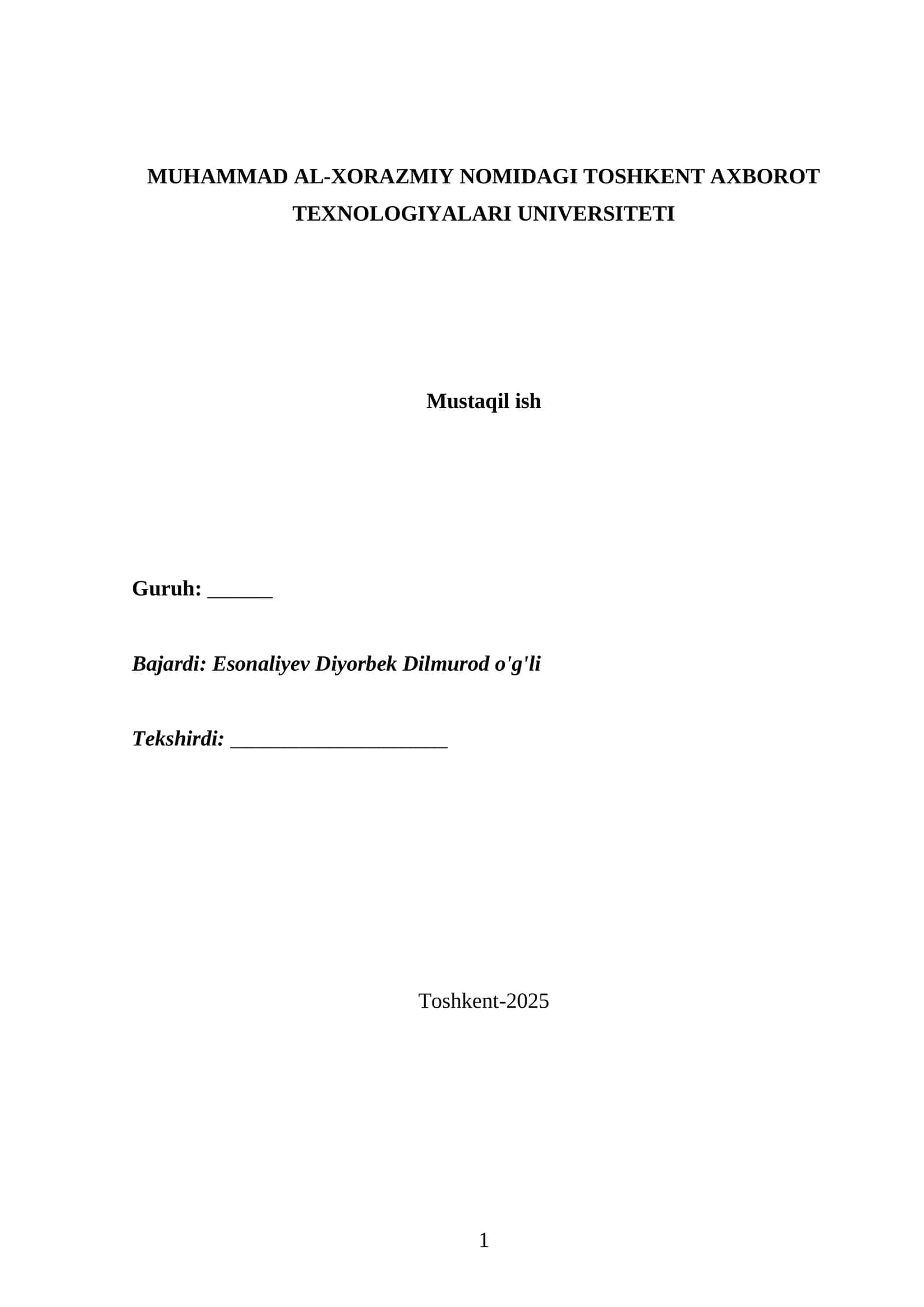 Grid – texnologiyasi va metahisoblash