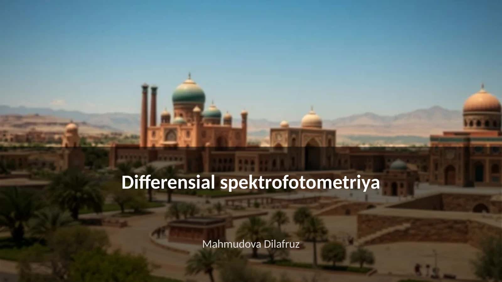 Differensial spektrofotometriya