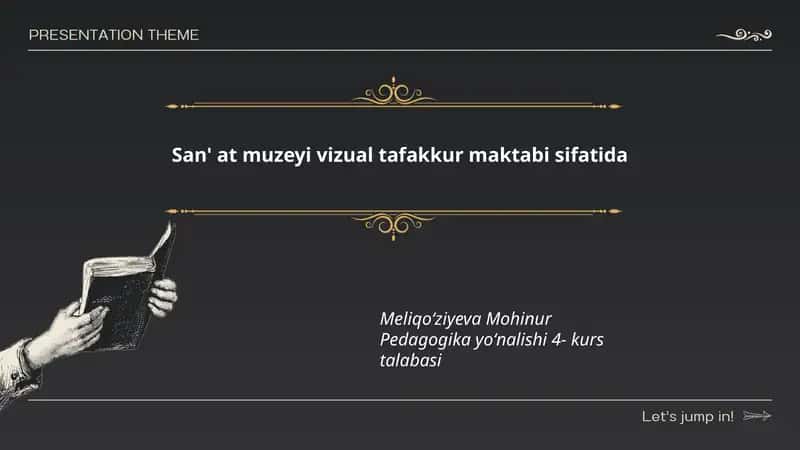 San'at muzeyi vizual tafakkur maktabi