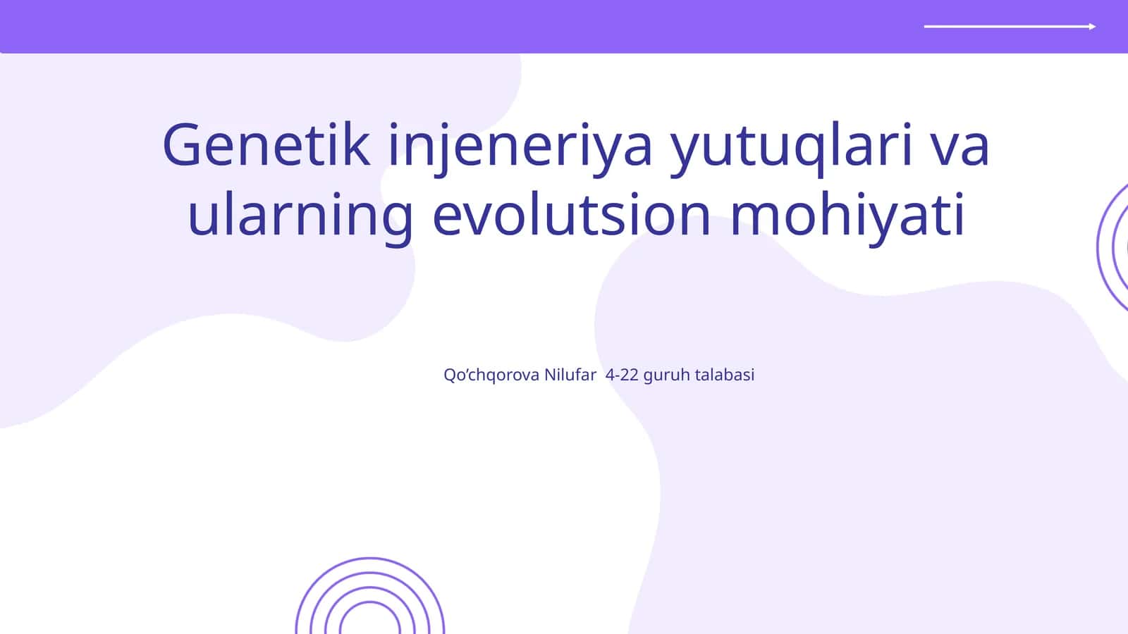 Genetik injeneriya yutuqlari va ularning evolutsion mohiyati