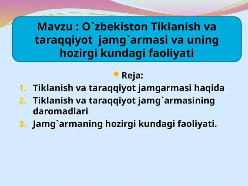 Tiklanish va taraqqiyot jamg'armasi
