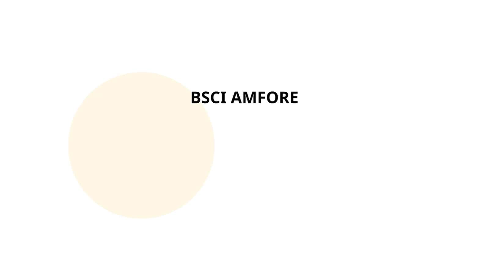 BSCI AMFORE
