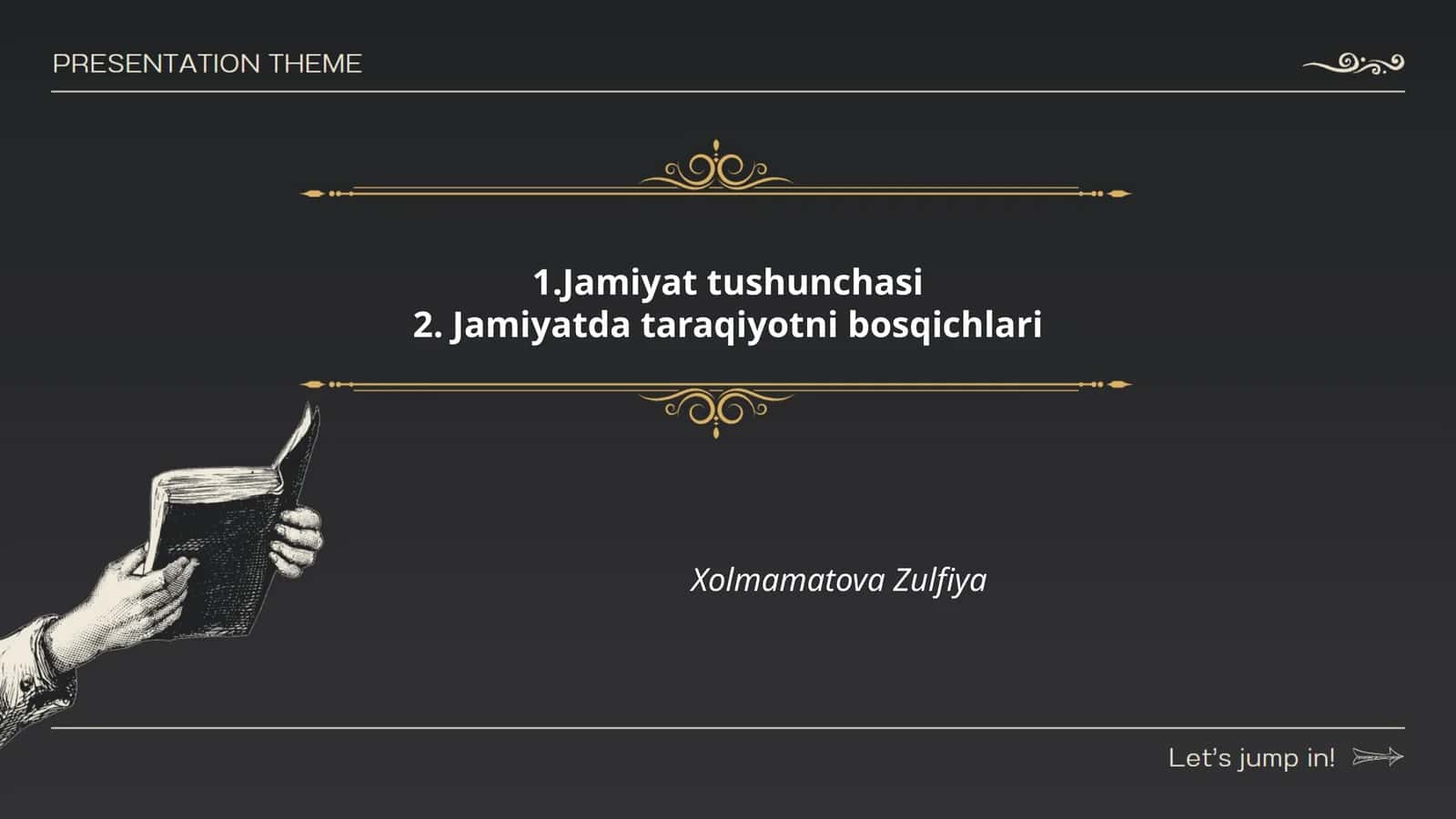 Jamiyat tushunchasi va uning ta'rifi