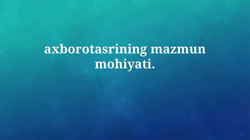 Axborot asri: Ta'rif va asosiy xususiyatlar
