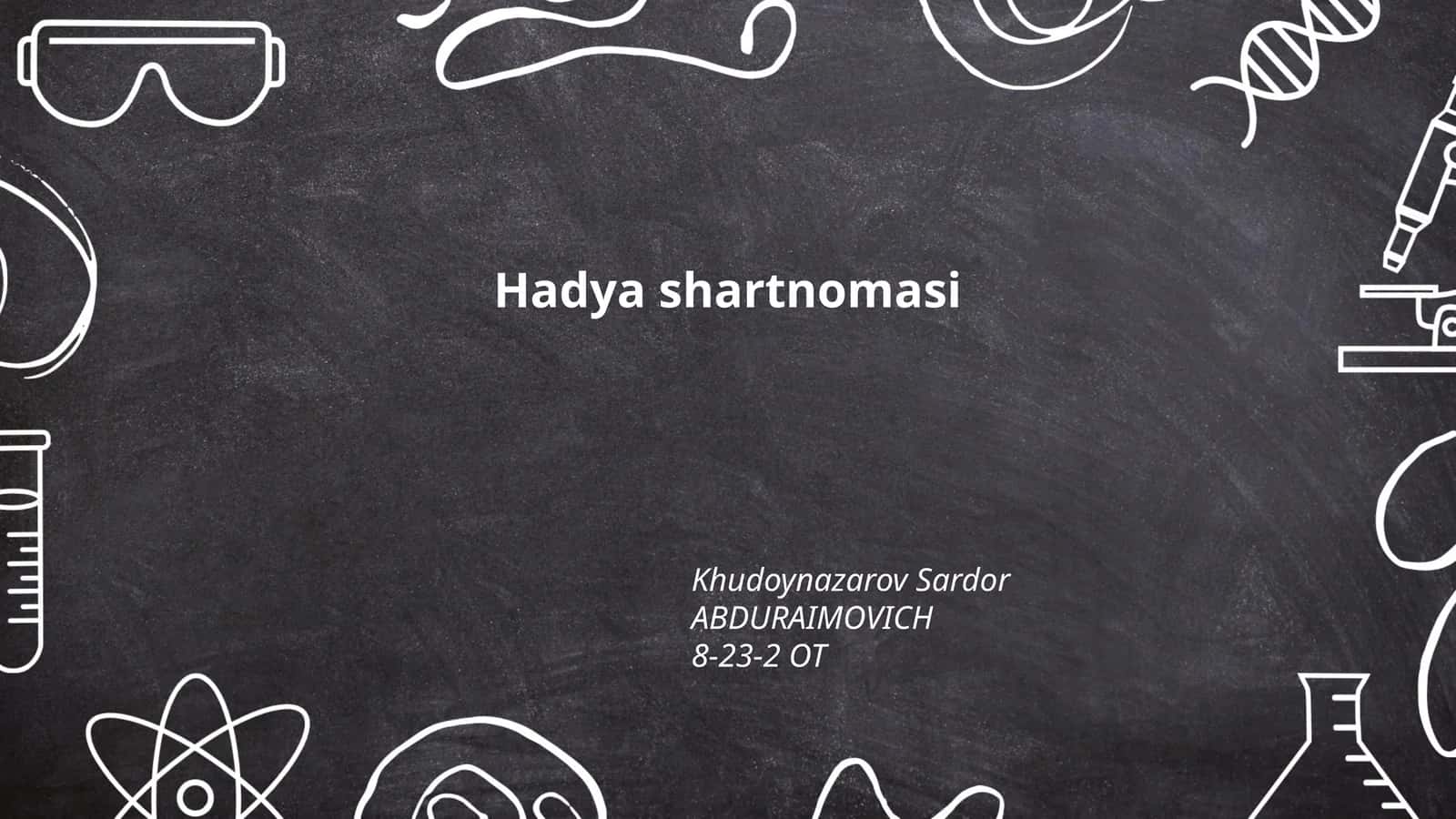 Hadya shartnomasi