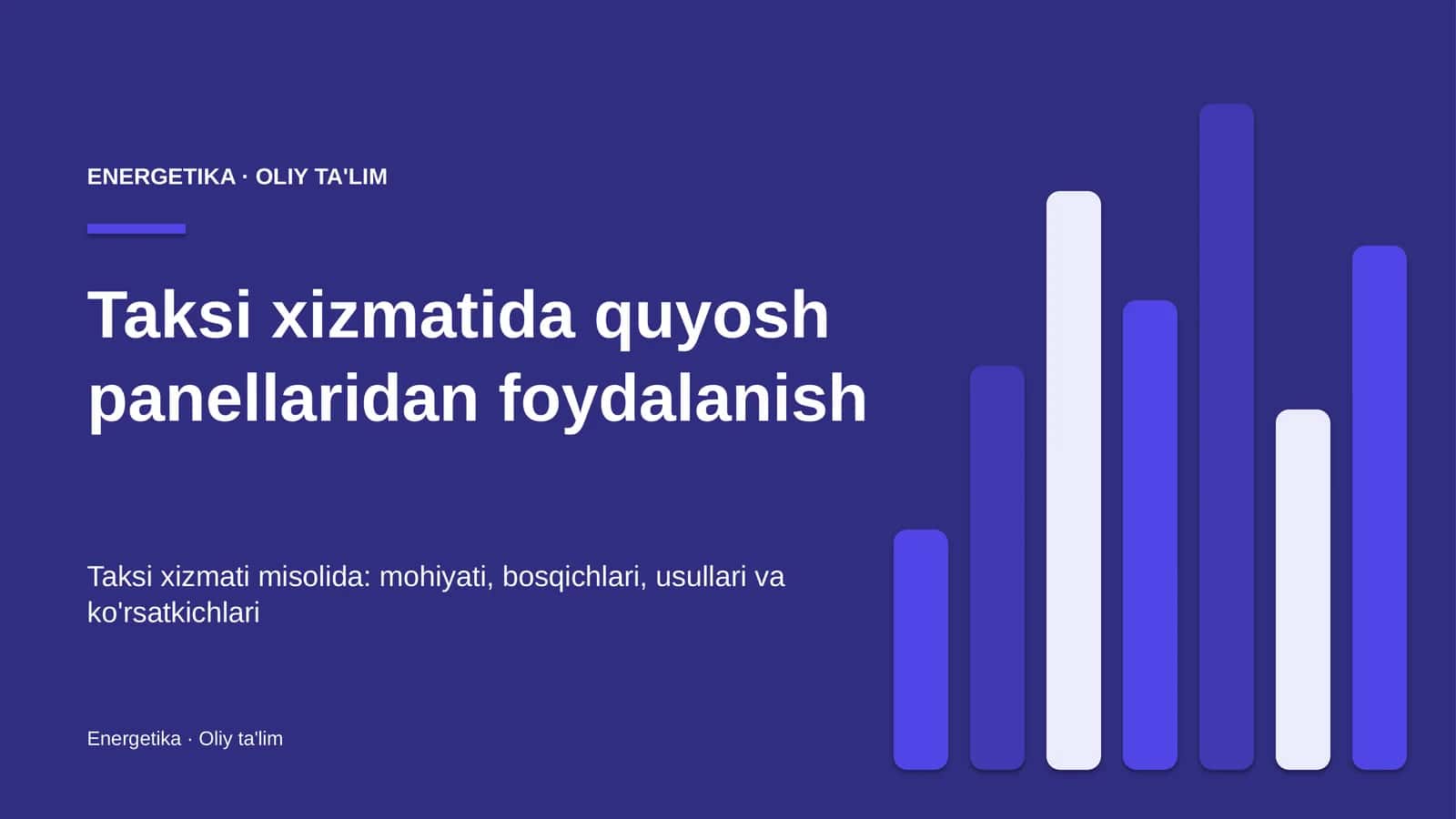 taksi xizmatida quyosh panellaridan foydalanish 4181