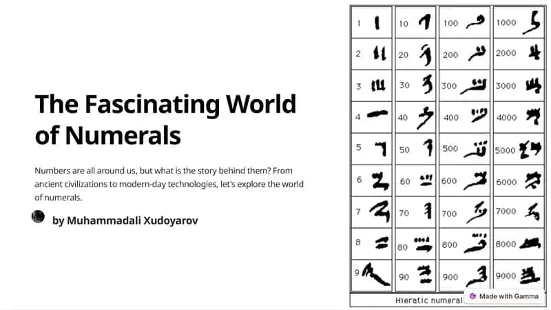 The Fascinating World of Numerals
