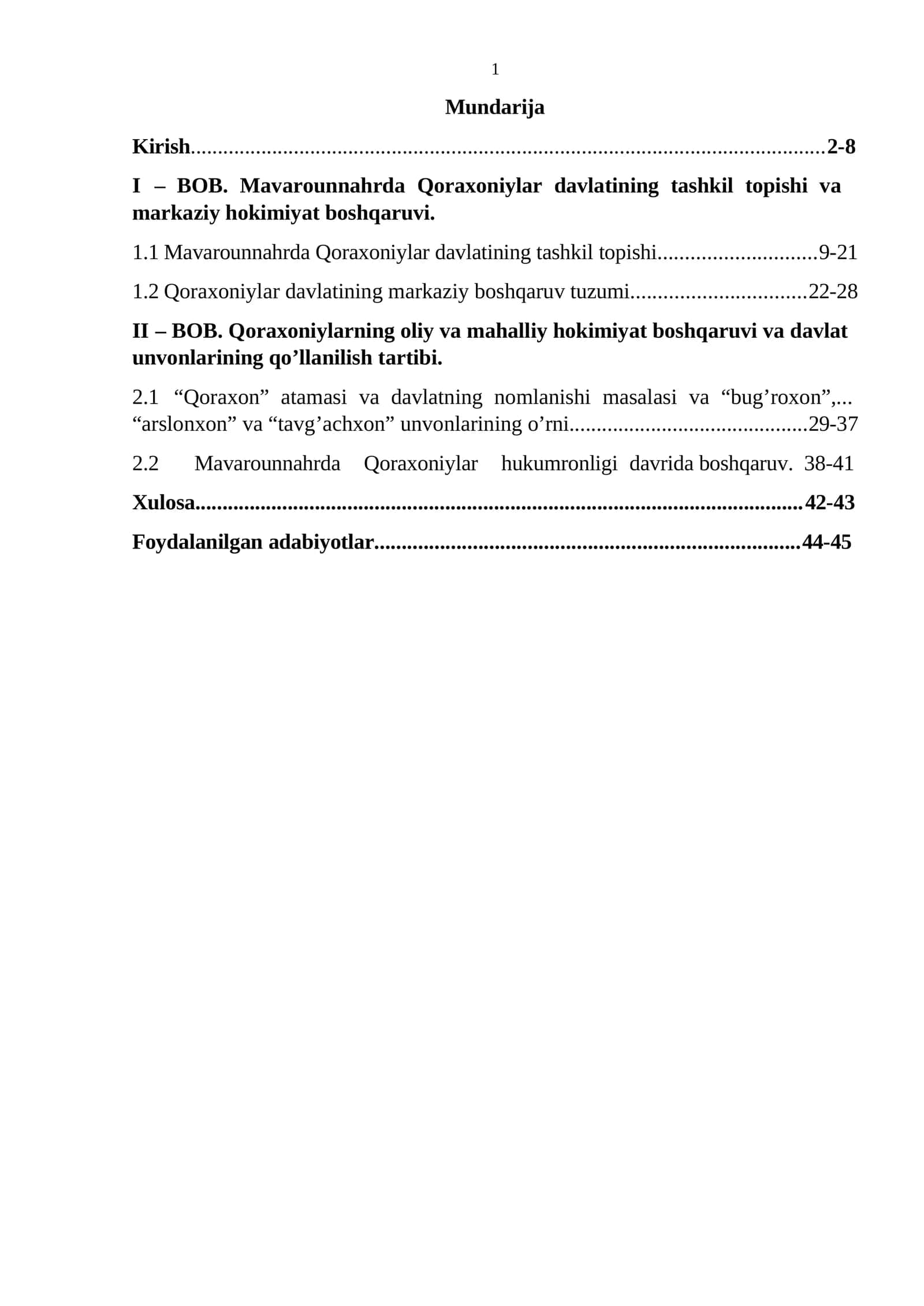 Qoraxoniylar davlatining tashkil topishi va boshqarilishi