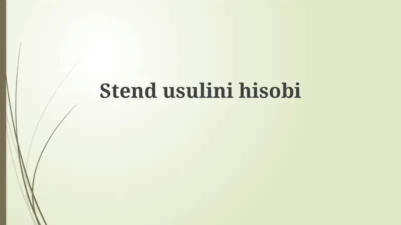 Kuch mashqlari usullarini hisobga olish