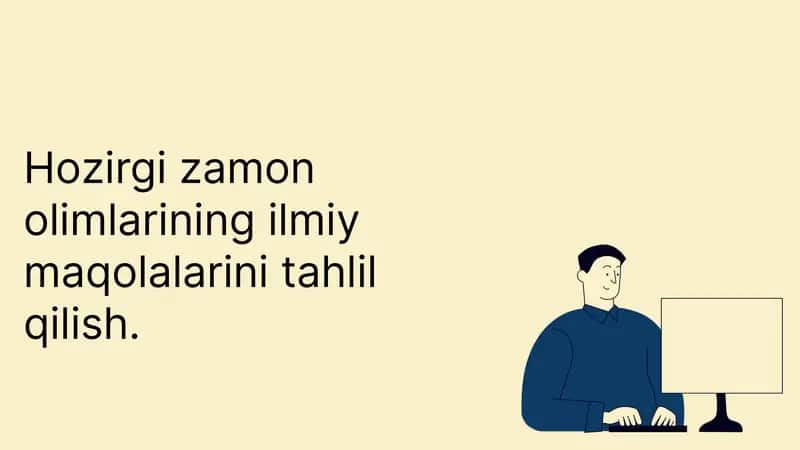 Ilmiy maqolalarni tahlil qilish
