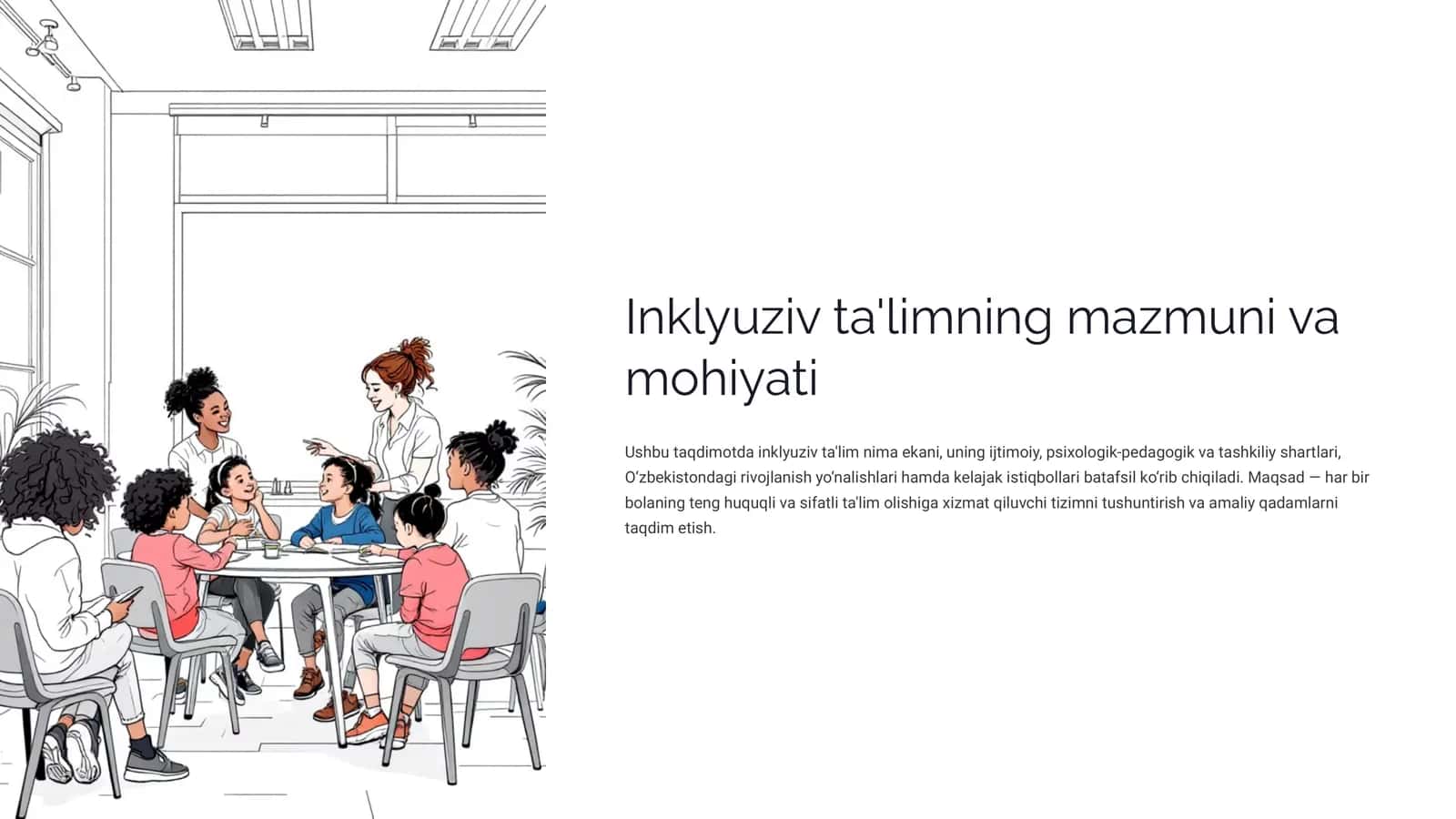 Inklyuziv ta'limning mazmuni va mohiyati