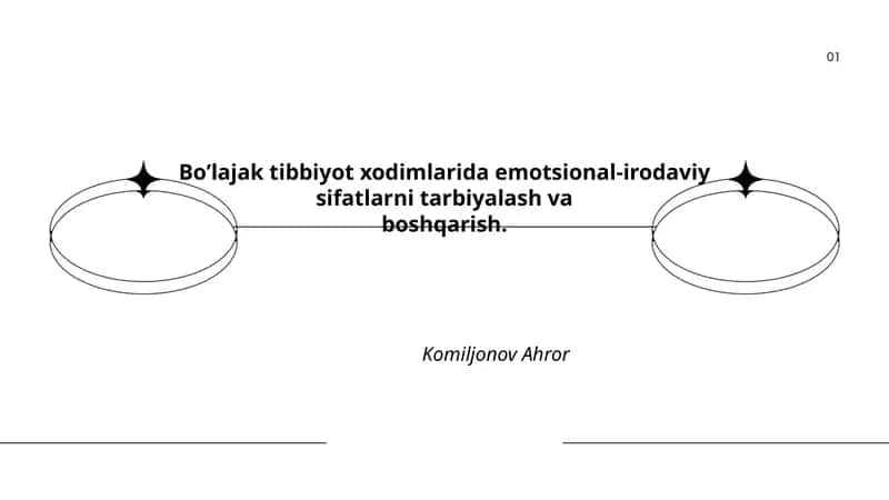 Bo’lajak tibbiyot xodimlarida emotsional-irodaviy sifatlarni tarbiyalash va boshqarish