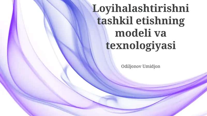 Model va Texnologiyalarni Integratsiyasi
