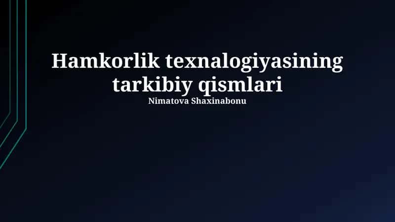 Ma'lumot almashish tizimlari
