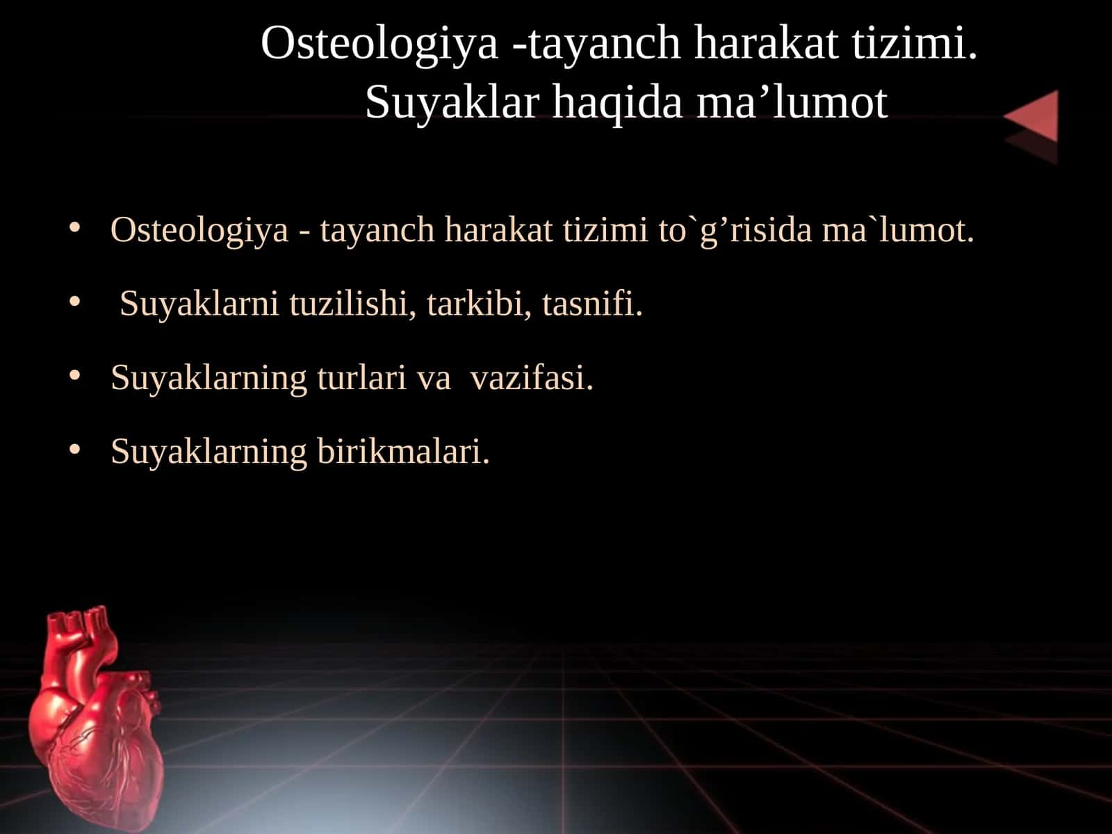 Osteologiya -tayanch harakat tizimi. Suyaklar haqida ma’lumot