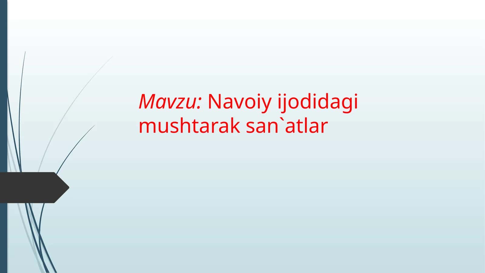Navoiy ijodidagi mushtarak san`atlar