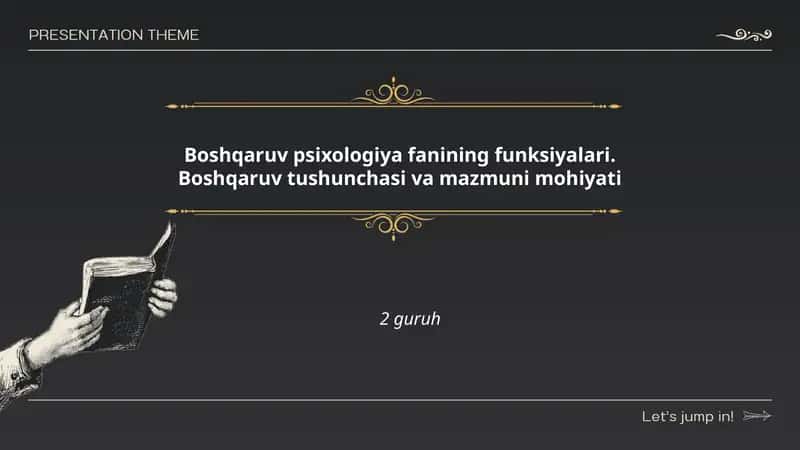 Boshqaruv psixologiya fanining funksiyalari. Boshqaruv tushunchasi va mazmuni mohiyati