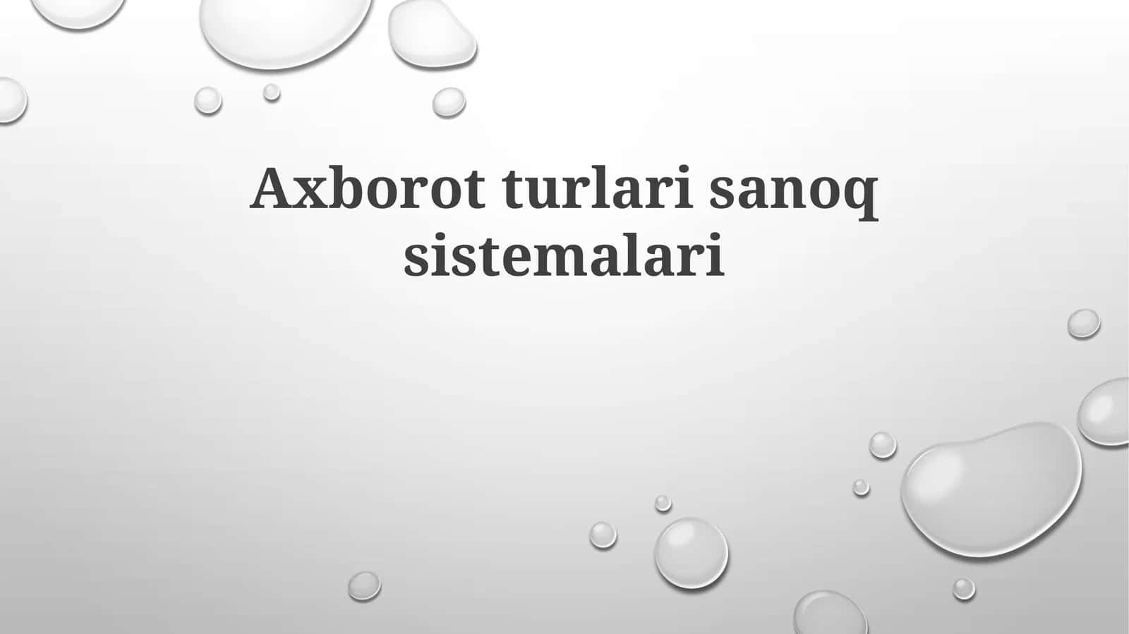 Raqamli Tizimlar