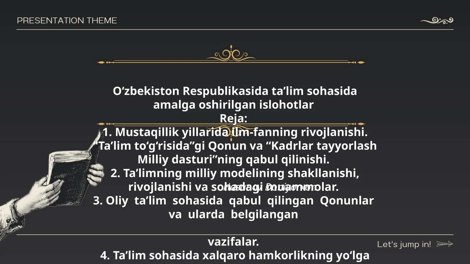 O‘zbekiston Respublikasida ta’lim sohasida amalga oshirilgan islohotlar
