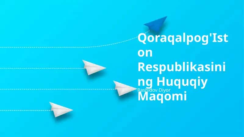 Qoraqalpog'Iston Respublikasining Huquqiy Maqomi