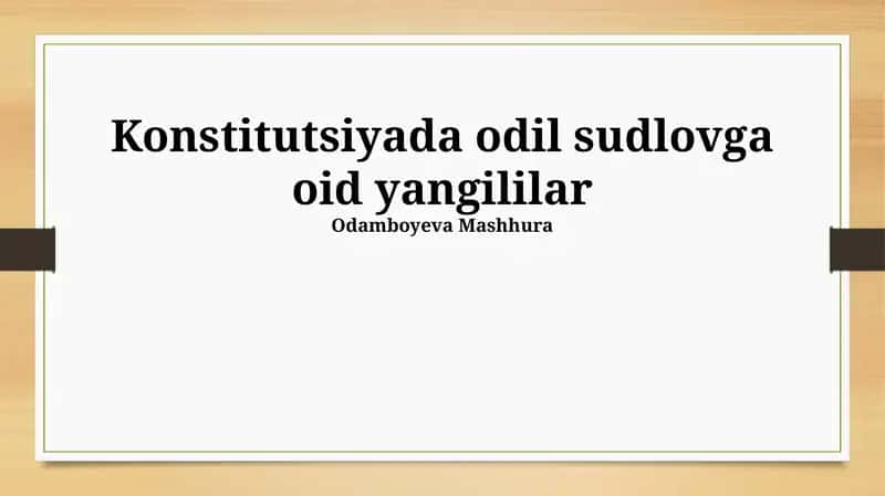 Jinoyat ishlari bo'yicha adolatli sudlanish