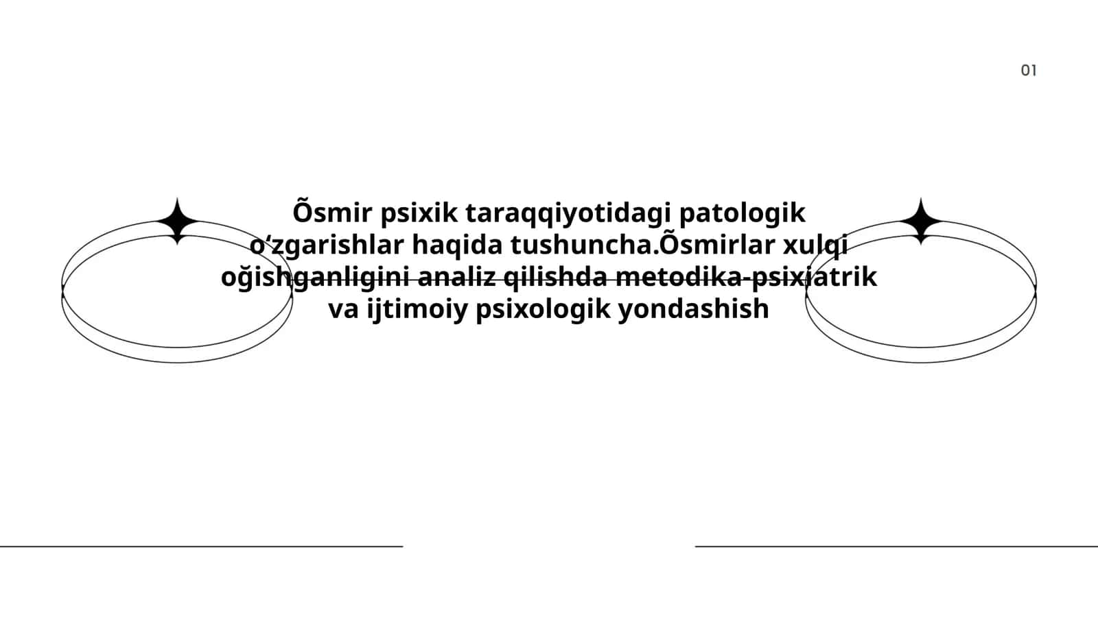 Õsmir psixik taraqqiyotidagi patologik oʻzgarishlar